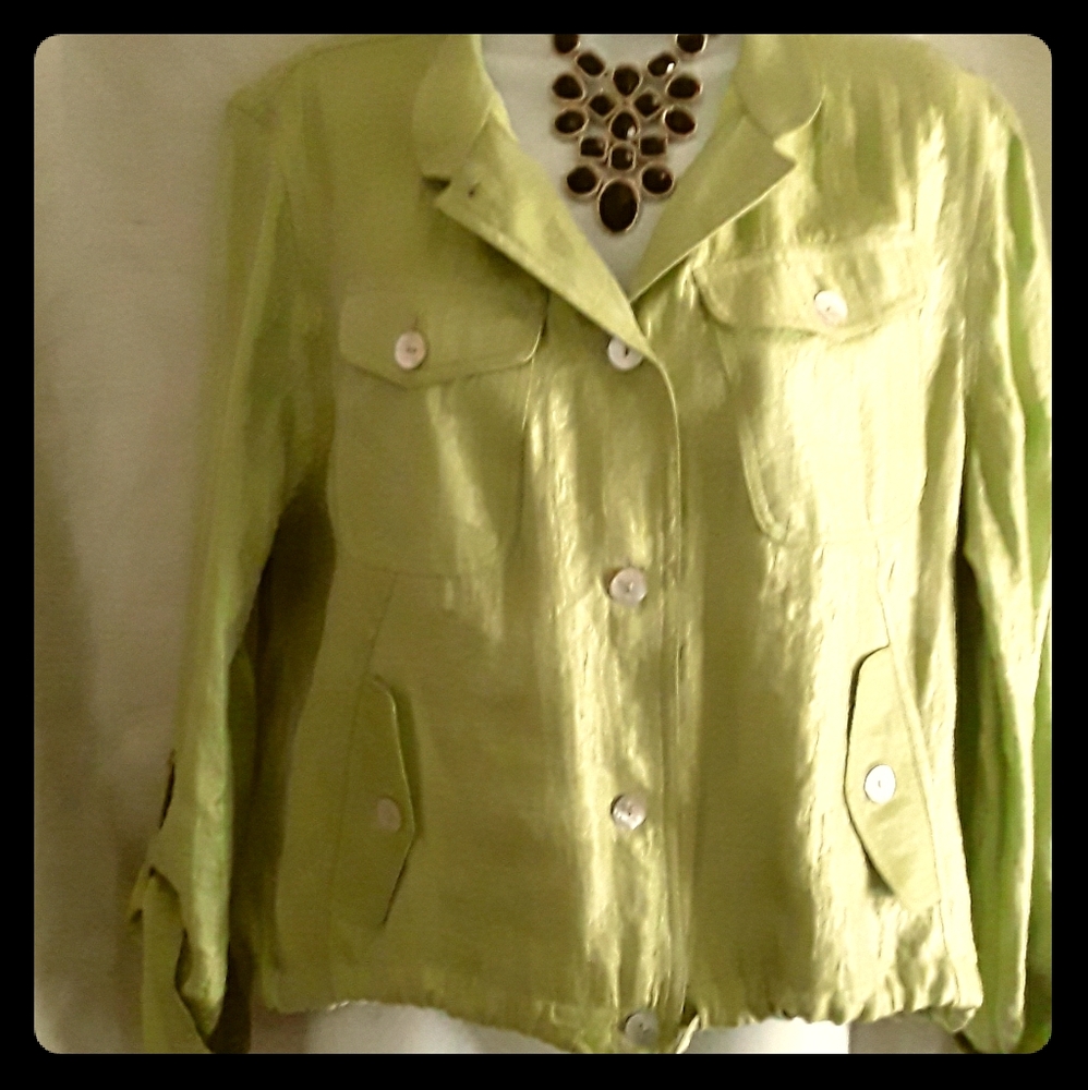 Womens Lime Lightweight Jacket Size:L